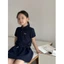 Bộ đồ bé gái Quần áo mùa hè Áo phông cổ polo phong cách thời trang trẻ em mới vừa và lớn Váy thể