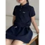 Bộ đồ bé gái Quần áo mùa hè Áo phông cổ polo phong cách thời trang trẻ em mới vừa và lớn Váy thể