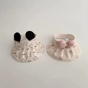 Phiên bản Hàn Quốc của mũ bé gấu mùa hè mỏng vành lớn chống nắng Mũ chống nắng cho bé trai và bé