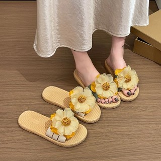 [Can Tread Water] Sunflower Flower Non-slip Sandals For Women Summer Outer Wear Ins Vacation