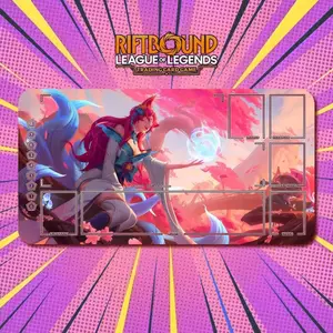 Playmat Ahri Spirit Blossom v4 Riftbound LOL TCG Gaming Pad 350x600x2mm