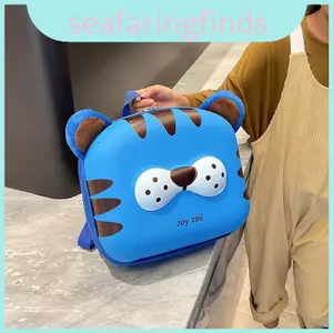 Ba lô hình con hổ hoạt hình đáng yêu cho trẻ em Túi Nylon nhẹ và chống thấm nước