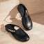 Phong cách Pháp mới đa năng thời trang retro mặc bên ngoài Dép Baotou lười biếng mũi tròn mùa