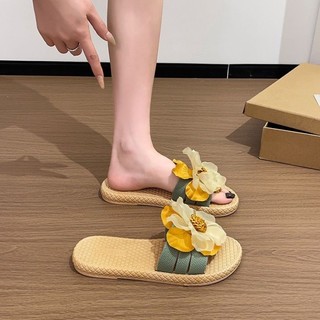 [Can Tread Water] Sunflower Flower Non-slip Sandals For Women Summer Outer Wear Ins Vacation