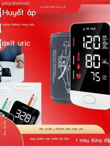 [GIÁ SỐC] Máy đo huyết áp, đường huyết, axit uric và nhịp tim mini đa năng dùng trong gia đình, máy