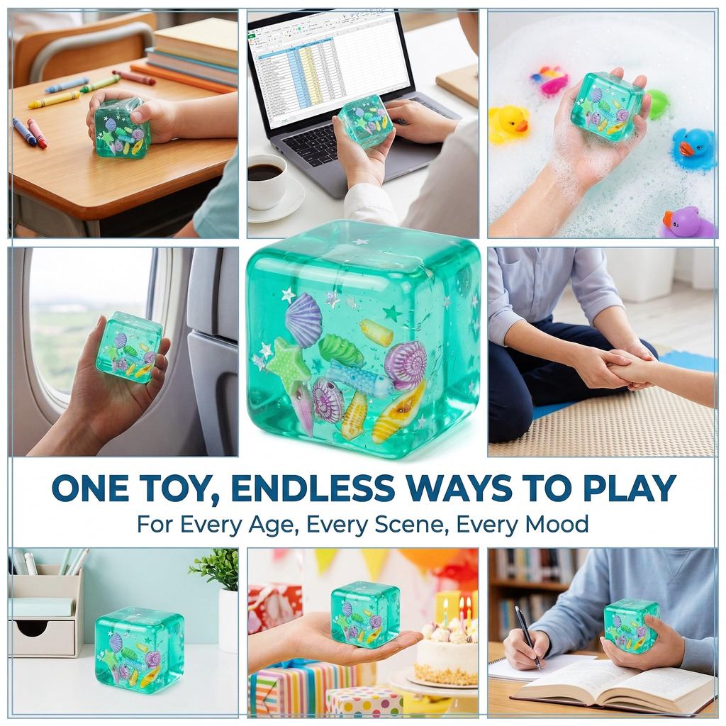 2 Chiếc Đảo Cube Squishy Bóp Đồ Chơi Chậm Giảm Căng Thẳng Bóng Squish Mềm Cảm Giác Thần Tài Đồ Chơi Giảm Lo Âu Trẻ Em Người Lớn Đảng Ủng Hộ Goodie Túi Nhồi Bông Quà Tặng