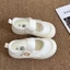 Giày Velcro trắng dành cho nữ dép thể thao phổ biến dành cho nữ giày thể thao niche