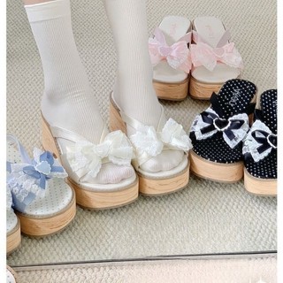 Giày lolita đế dày phong cách retro cải tiến guốc giày Nhật Bản cổ xưa dép đi chơi dép đi tro