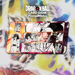 Playmat Goku SSJ4 TCG Dragon Ball Super Card Game: Fusion World Battle Against Trading Card Gaming Pad 350x600x2mm