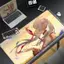 Anime mới Frieren tại bàn phím tang lễMat Bàn di chuột chơi game lớn bằng cao su Phụ kiện chơi game bàn tổ chức và khay 900x400mm