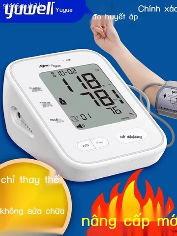 (Date mới) [Độ Xác Cao Trong Y Tế] Yuwell - Máy Đo Huyết Áp Cánh Tay Chính Hãng Dùng Tại Nhà