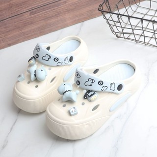 Dong Dong Cute Cartoon Non-slip Pony Summer Shoes For Women For Indoor And Outdoor Thick Sole