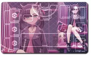 Marnie Pokemon Playmat TCG Card Game Bàn Chơi Game Thảm Lót Chuột PTC Dễ Thương 350x600x2mm
