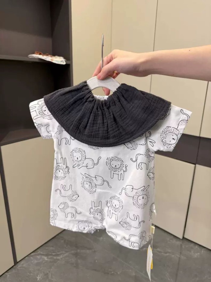 Quần áo mỏng thời trang cho bé, quần áo mùa hè bé trai, romper ngắn tay bé gái, quần áo mùa h