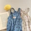 Quần áo trẻ em Hàn Quốc bé gái hoa yếm bé gái cotton mềm mại phong cách phương Tây Áo thun th