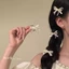 Kẹp Tóc Nơ Ngọt Ngào Và Dễ Thương Để Chụp Ảnh Và Tạo Không Khí Phụ Kiện Tóc Kẹp Bên Cạnh