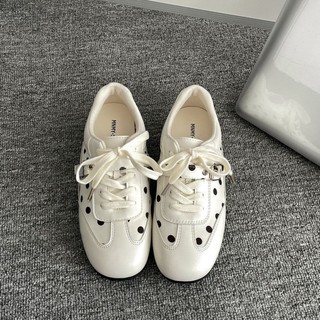 Black Retro All-match Heightening Thick-soled Moral Training Shoes For Women New Style With S