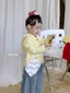Quần Áo Trẻ Em Mới Phong Cách Mới Bé Gái Và Trẻ Em Phong Cách Hàn Quốc Nút Tình Yêu Phối Ren Áo