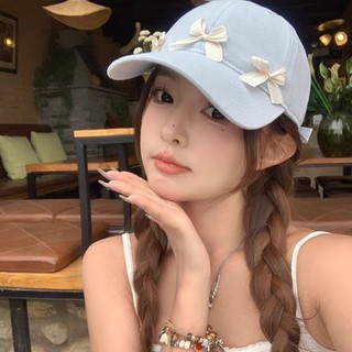 Korean Niche Ins Style Three-dimensional Bow Peaked Hat Sweet Girl Advanced Bow Soft Top Gloss