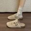 Hoạt Hình Dễ Thương Bao Đầu Nửa Dép Áo Khoác Ngoài Nữ Phong Cách Mới Lười Giày Đế Dày Xăng Đan B