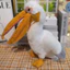 Động vật Pelican Plushie với mỏ dài Đồ chơi chim nhồi bông để trang trí phòng trẻ em