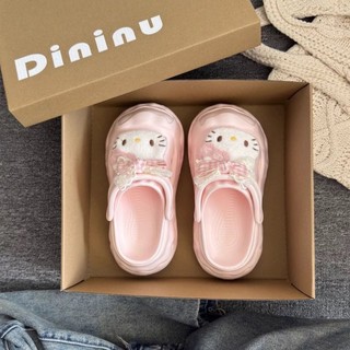 Cute Cartoon Student Thick-Soled Croc Shoes Non-slip, Deodorant And Height-increasing Outerwe