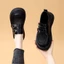 Giày lười đế dày lưới rỗng dành cho nữ mùa hè phong cách mới thoáng khí và tăng chiều cao linh h
