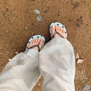 Polka-dot Flip-flops For Women's Summer Outer Wear, Thick-soled Flip-flops, Beautiful And Not