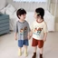 bộ đồ ngủ trẻ em modal phù hợp với bé trai và bé gái Bộ đồ ngủ ngắn tay quần đùi mỏng mùa hè