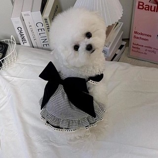 [Hàng cho thú cưng dễ thương] Váy treo sọc cho mèo dễ thương Phong cách mùa hè Quần áo thú cưng mỏng 1-7,5kg