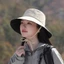 Mũ chống nắng nữ thông thường Uv có vành rộng có thể gập lại để cắm trại và du lịch ngoài trời