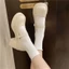 Giày cao gót nữ đế dày kiểu Pháp Mary Jane giày đế dày đơn màu đen một dây giày da nhỏ đa năng