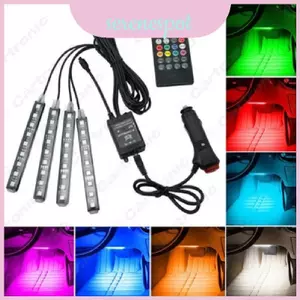Đèn Led bảy màu Chiếu sáng nội thất ô tô Khí quyển Footwell kích hoạt