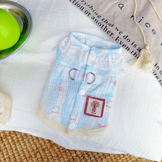 [Hàng cho thú cưng dễ thương] Quần áo Cotton nguyên chất cho mèo Mùa hè Quần áo cho thú cưng chống xỉn màu 0,5-10kg