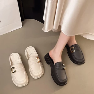 Dép Baotou đế mềm, Giày đế mềm Muller thông thường đa năng mới, Giày lười Doudou, Tăng chiều