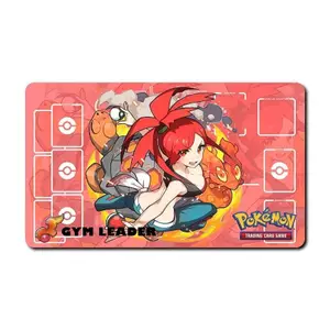 Flannery Pokemon Playmat TCG Card Game Play Mat Bàn chơi Game Thảm lót chuột _ o415