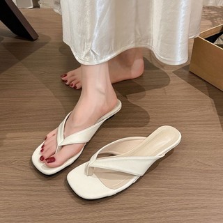 Low-heeled High-heeled Flip-flops Flip-flops For Women's Outer Wear Summer New Style Stunning