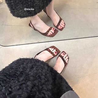 Fashionable Wedge Sandals For Women New Summer Outer Wear Versatile Ins Slip-on Temperament H
