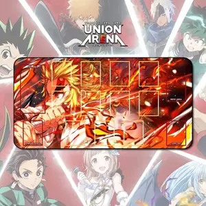 Playmat Demon Slayer Rengoku - TCG Union Arena Anime Game Magic Game Thảm Mousepad