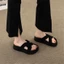 Giày sandal đế dày thời trang nữ, dép mùa hè, đế mềm, dép đi trong nhà thoải mái với váy