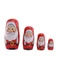 Bộ búp bê ông già Noel làm tổ bằng gỗ với trang trí ngày lễ Giáng sinh và tối giản hiện đại cho phong cách quà tặng