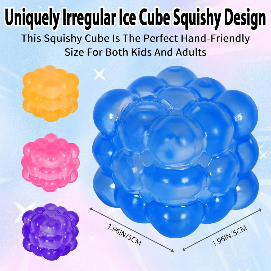 2 Chiếc Giọt Nước Khối Squishy Bóp Đồ Chơi Chậm Giảm Căng Thẳng Bóng Squish Mềm Cảm Giác Fidget Đồ Chơi Giảm Lo Âu Trẻ Em Người Lớn Đảng Ủng Hộ Goodie Túi Nhồi Bông Quà Tặng