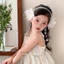 Băng đô nơ đính cườm cho trẻ em, băng đô ngọt ngào như cổ tích của Công chúa Elsa, băng đô chuỗi