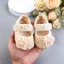 em bé ngọc trai hoa công chúa giày thêu phong cách ngọt ngào dễ thương cho bé đế cao su giày tập
