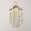 Quần Áo Mùa Hè Cho Bé Gái Bé Onesie Cotton Mỏng Siêu Dễ Thương Túi Đeo Đánh Rắm Quần Áo Nam N
