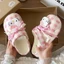 Thiết Kế Quai Dễ Thương Hoạt Hình Mèo Con Croc Giày Nữ EVA Trong Nhà Công Sở Chống Trơn Trượt