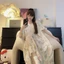Knee-length Nightgown For Women Summer Thin Sweet Princess Style Loose Short-sleeved Pajamas Hom