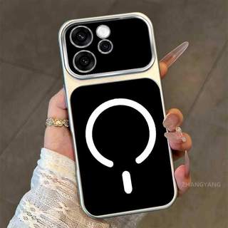 Ốp Lưng Cho OPPO Reno 15 Reno 15 Pro Reno 15F Reno 15C 5G Màu Cao Cấp Mới Mẫu Lưng Silicon Mờ Cửa Sổ Lớn Vỏ Điện Thoại Thẩm Mỹ Vòng Hút Từ Tính Thiết Kế Mới