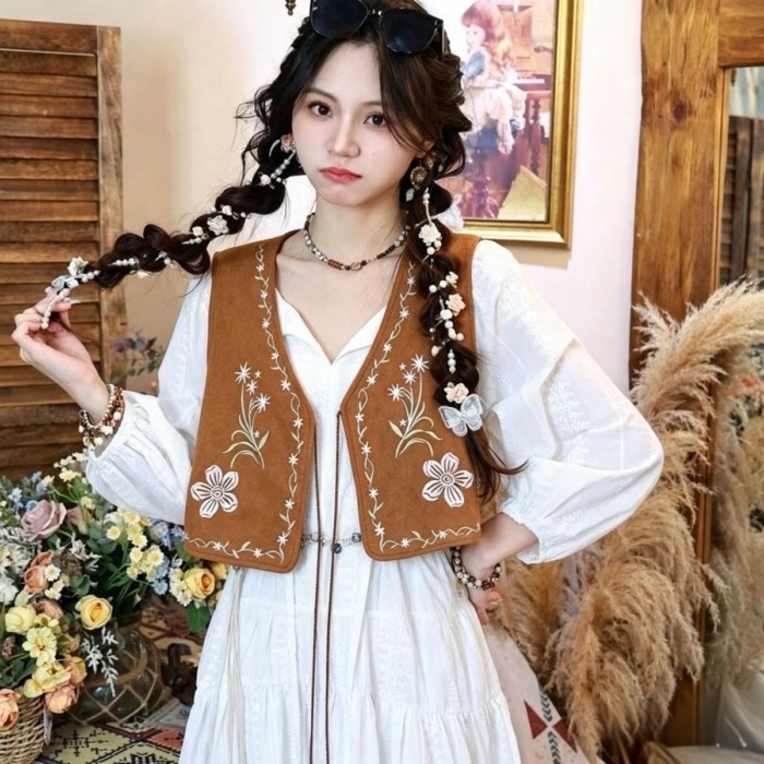 Thời Trang Phong Cách Bohemian Áo Vest Phong Cách Dân Tộc Mỏng Phong Cách Thời Trang Thiết Kế Th