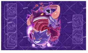 Pokémon One-Hit Gengar OPCG TCG Card Game PlayMat Mouse Pad 24x14in Tiêu chuẩn 350x600x2mm
